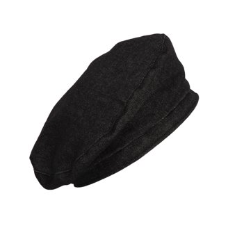 5943 Polyester Beret Hat Tartan Check Leather Sweatband Kr3781 (black) Polyester Beret Hat Tartan Check Leather Sweatband – WITHMOONS main image 3
