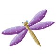 thumbnail image 2 of Cute Purple Dragonfly Wall Decal by Wallmonkeys Peel and Stick Graphic (48 in W x 34 in H) WM55260, 2 of 4