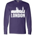 thumbnail image 3 of Inktastic London England City Skyline with Grunge Long Sleeve T-Shirt, 3 of 5