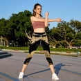 thumbnail image 5 of Bats High Waist Capris Compression Leggings for Women, Not See-Through Printed Yoga Pants, Suitable for Running, Fitness, Women's Leggings, Women Pants, 5 of 6