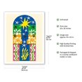 thumbnail image 2 of Christmas Eve - Maquette Design for Stain-Glass Window - From an Original Cut-Out Artwork by Henri Matisse c.1952 - Fine Art Matte Paper Print (Unframed) 20x26in, 2 of 4