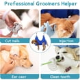 thumbnail image 5 of Oneisall Dog Grooming Hammock Harness for Pet Nail Trimming, Breathable Pet Grooming Sling Restraint Bag, Dog Grooming Hammock Helper - Blue M, 5 of 6
