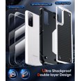 thumbnail image 2 of LeYi Samsung Galaxy S20 FE Case with [2 Pack] Screen Protectors, 4 Corners with Airbags, Non-Slip Textured Grip Bumper Support Wireless Charging Drop Resistant Samsung S20 FE 5G Case - White, 2 of 8