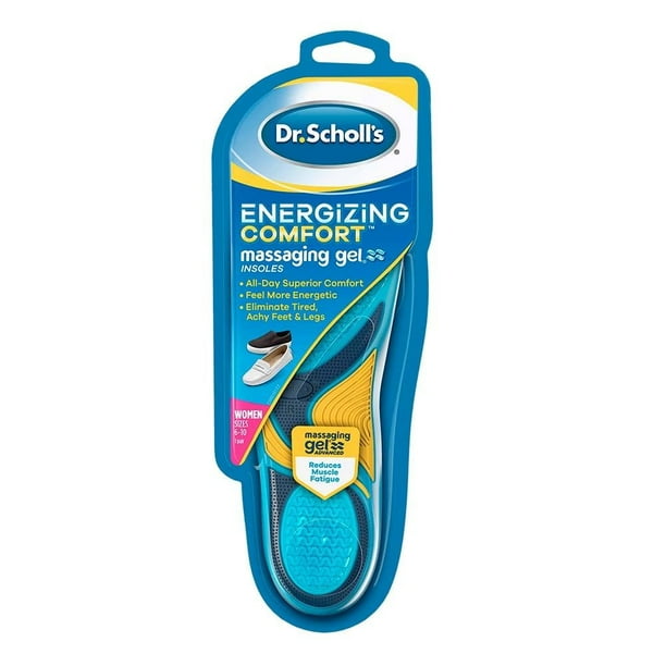 Plantilla Dr. Scholl's Energizing Comfort massaging gel talla 6 a 10 para mujer 1 par