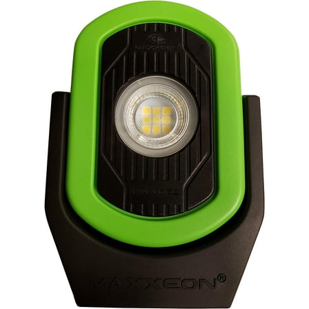 MAXXEON MXN00811, Hivis Green, 720 Lumens, USB-C Rechargeable LED Cyclops Workstar Work Light
