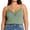 Green-01, variant on Women's Plus Size Lace Trim V-Neck Cami, Flowy Casual Spaghetti Strap Tank Top Sizes L-4X