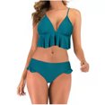 thumbnail image 2 of Mujeres sexy con almohadilla en el pecho sin aros Falda de encaje Traje de baño Bikini dividido Fridja nalpqowj59049, 2 of 7