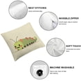 thumbnail image 4 of AWERP Cute Cartoon Caterpillar Minimalistic Graphic Design 2-Piece Plush Pillow Covers Set White, 4 of 6