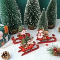 thumbnail image 4 of 3 piezas de adornos de madera de trineo navideño, Papá Noel, muñeco de nieve, alce, decoración de mesa y ventana, decoraciones para festivales, fiestas en casa, regalo para niños, fiesta de Navidad, 4 of 5