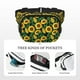 thumbnail image 5 of Fotbe Sunflower 1 Cangurera Cuadrada con Estampado de Doble Capa, Bolsa de Cintura Ajustable Mini para Hombres y Mujeres, 5 of 9
