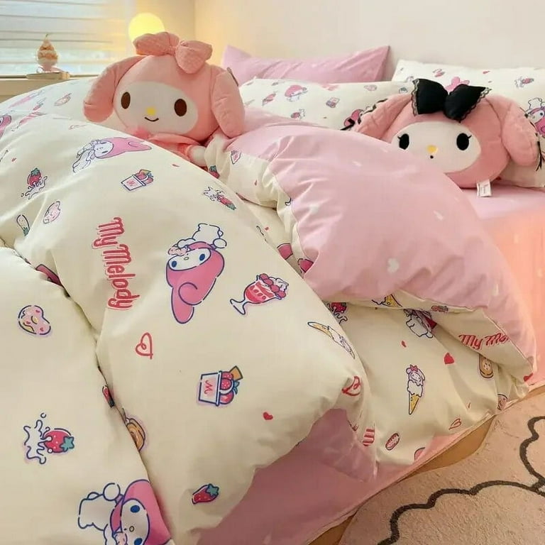 Cartoon cotton bed sheet hot sale