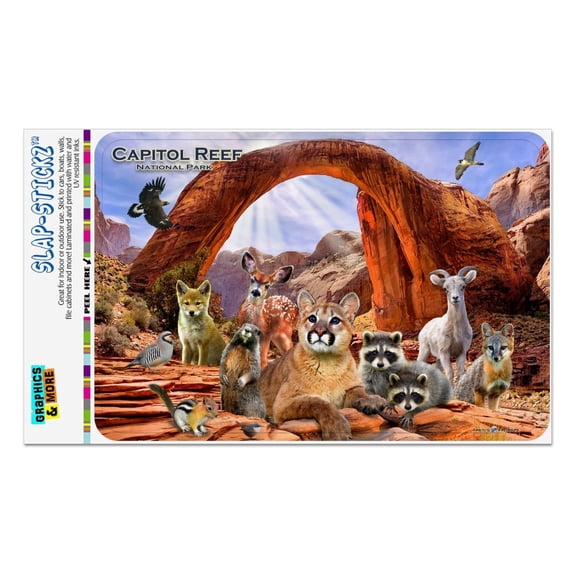 Capitol Reef National Park Utah UT Animals Cougar Prairie Dog Deer Raccoon Home Business Office Sign