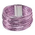 thumbnail image 2 of Pulsera para mujer, regalo, fácil de llevar, con cierre magnético, accesorios de moda, zinc. Púrpura, 2 of 8