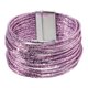 thumbnail image 2 of Pulsera de mujer tipo brazalete premium, accesorios para atuendos, fácil de usar, regalo, brazalete versátil con cierre, elegante Púrpura, 2 of 8