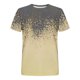 thumbnail image 4 of Camisetas de Manga Larga para Hombres Imprimir Fallow Cuello Redondo Camiseta, Moda Casual Manga Corta Mezcla de Algodón/Lino, 4 of 9
