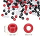 thumbnail image 2 of REGALWOVEN 1000Pcs Cuentas de Pony Acrílicas a Granel Bead de Plástico Barril Rojo Blanco Negro Claro para Collar Llave, 2 of 6