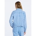 thumbnail image 4 of Free Assembly Women's Striped Denim Jacket, Sizes XS-XXL, 4 of 6