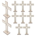 thumbnail image 2 of FENGGUIQU 20-Pack Wooden Cross Wall Decor Multi-Color Artistic Design for Home, Office, and Display 6.6×4.3×3.1in, 2 of 6
