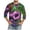 Purple, variant on Xixinqiwan Mens Mardi Gras Clothing,Casual Loose Round Neck Tops Mardi Gras Novelty 2025 Carnival T Shirts