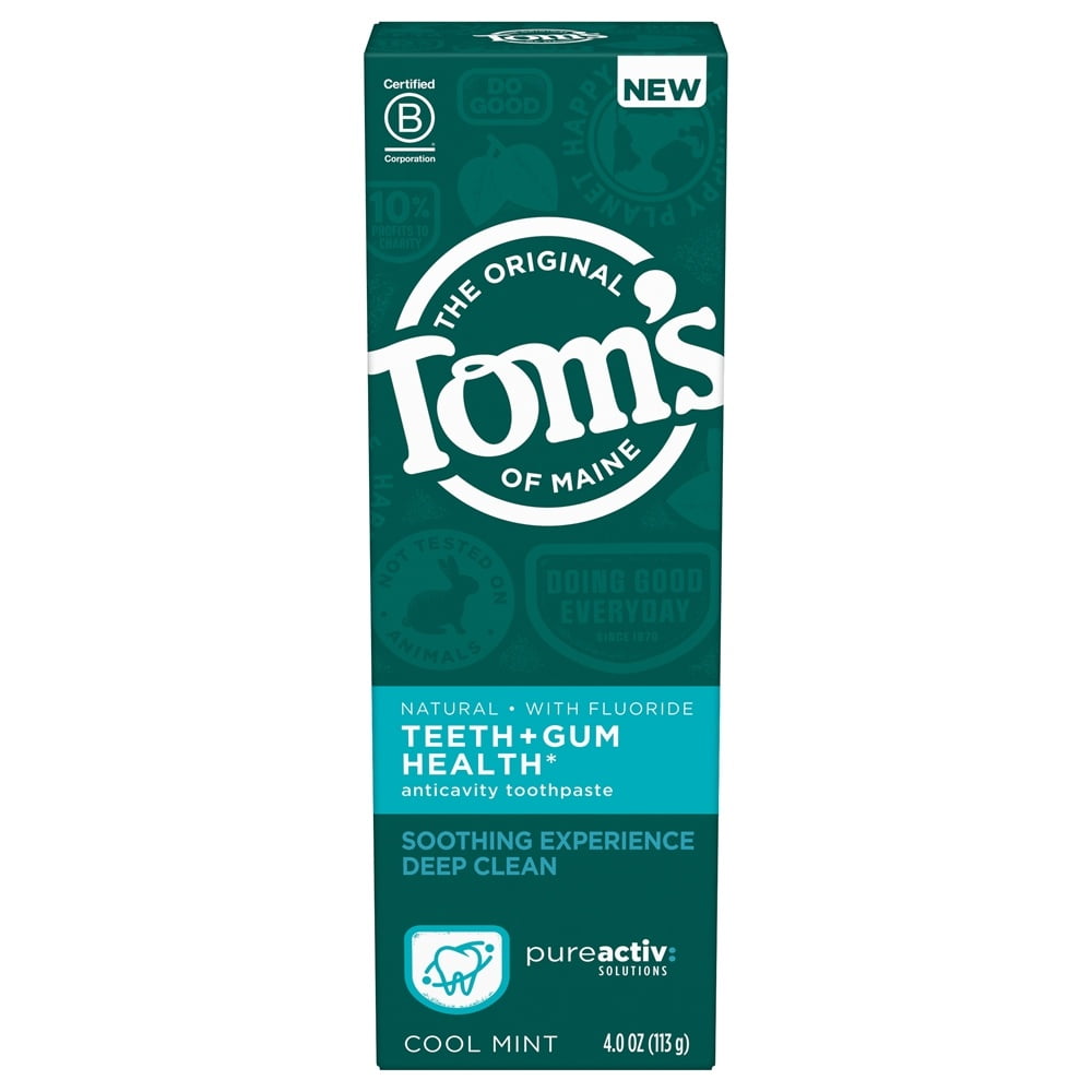 Tom's of Maine - Anticavity Toothpaste with Fluoride Cool Mint - 4 oz