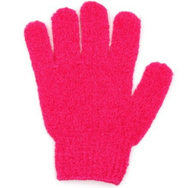 ¡Liquidación de Lisbinx! 6 guantes de ducha exfoliantes, guantes de baño de spa, espuma resistente al agua, masaje corporal, esponja vegetal limpiadora.
