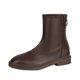 thumbnail image 1 of NECHOLOGY Botas Mujer Zapatos Botines para mujer Moda mujer cuero artificial Color sólido otoño suela gruesa tacones cuadrados cremallera botines cortos zapatos de punta redonda (Brown, 6.5), 1 of 7
