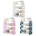 thumbnail image 4 of Shoe Rack Dust-Proof Shoe Cabinet Bedroom Storage Cabinet Checkered Shoe Rack, 4 of 9