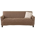 thumbnail image 2 of Great Bay Home Stretch Printed Washable Sofa Slipcover  (Sofa, Chocolate), 2 of 5
