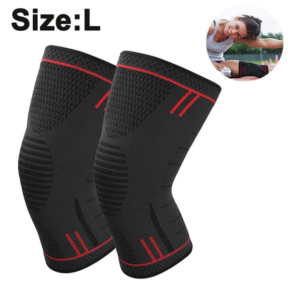 Genouillères pour Douleur au Genou (Paire) Soutien pour Femmes et Hommes, Enveloppe Stabilisatrice en Néoprène, Manchon de Genou de Compression pour Haltérophilie, Entraînement, Course, LCM, LCA, Déchirure du Ménisque, Arthrite, Récupération