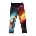 thumbnail image 5 of Odeerbi 3-8 Years Toddler Girls Leggings Starry Sky Print Stretchy Tights Compression Pants Summer Starlit High Waist Soft Pantyhose, 5 of 5