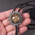 thumbnail image 3 of Novedad Western Men Bolo Tie Colgante - marrón, tal se describe Macarena Novedad occidental Bolo Tie, 3 of 8