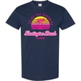 thumbnail image 3 of Inktastic Summer Enjoy the Sunshine Huntington Beach California Pink T-Shirt, 3 of 5