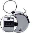 thumbnail image 3 of Hand counter, mechanical counter, metal click counter, 4-digit counter for people, golf, rev counter knitting, 3 of 5