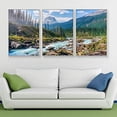 thumbnail image 3 of wall26 Framed Wall Art Print Set Rocky River in Sunny Mountain Forest Nature Wilderness Photography Realism Rustic Colorful Multicolor Ultra for Living Room, Bedroom, Office - 16"x24"x3 Whi, 3 of 4