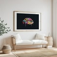 thumbnail image 4 of Colorful lips - Painting Pop Art Modern Art Psychedelic Abstract Graffiti Surrealism Unframed Wall Art Print 4 x 6 inches, 4 of 7