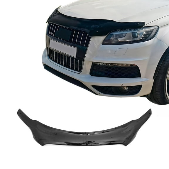 Front Bug Shield Hood Deflector Guard for Audi Q7 2007-2015, Smoke Black