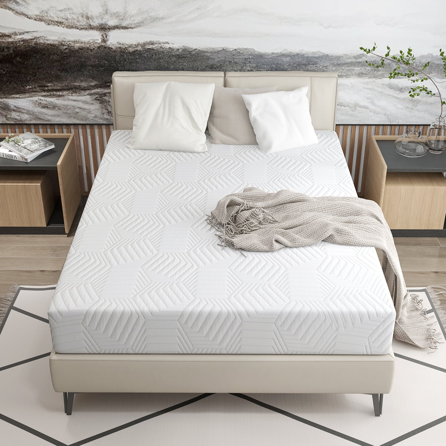 12 Inch Mattress Queen Size, Memory Foam and Innerspring Mattresses