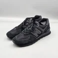 thumbnail image 3 of New Balance Men's Size 11 US VGC 574 Triple Black Suede Lace Up Sneakers Shoes, 3 of 6