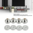 thumbnail image 4 of 4 Ensembles de Pieds d'Isolation pour Haut-Parleur, Tapis Absorbeur de Chocs en Alliage d'Aluminium HiFi, Pointes de Haut-Parleur Réduisent les Vibrations pour Lecteur CD DVD Amplificateur, Facile à Installer, 4 of 7
