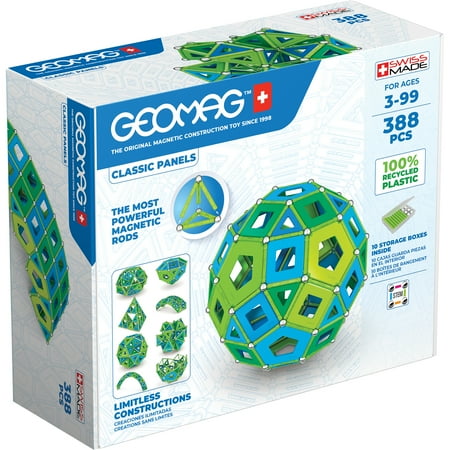 Geomag MASTERBOX Panels Cold Colors Recycled (388 Pieces)