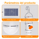thumbnail image 4 of Luz De Emergencia Usb Solar Recargable Y Extraíble 60w 2 Pzs BLANCO, 4 of 5