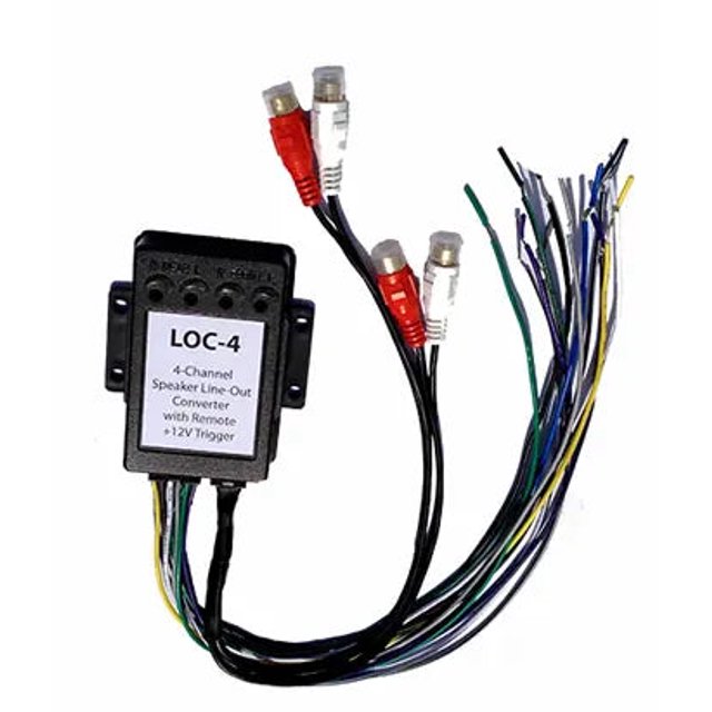 Crux LOC4 4Channel Line Out Converter with Remote 12Volt Trigger