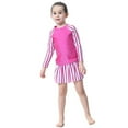 thumbnail image 6 of Girls Swimsuits Full Coverage Long Sleeve With Skirt Rash Guard Swim Kids Beachwear, 6 of 6