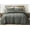 Dark Gray, variant on Chezmoi Collection Glen 3-Piece Crescent Stitched Quilt Set, Queen Size, Steel Blue, Rayon Derived from Bamboo & Polyester Blended, Soft Breathable Cooling Bedspread for Hot Sleepers