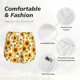 thumbnail image 4 of Balery Yellow Polka Dot Sunflower Pantalones cortos deportivos para mujer con forro y dos bolsillos, elásticos, para entrenamiento, gimnasio, yoga-Large, 4 of 7