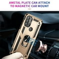 thumbnail image 3 of YEYKX for Motorola Moto G Play 2023 6.5-inch Phone Case, Impact Resistant Metal Ring Magnetic Support Kickstand Drop Protector Cover for Motorola Moto G Play 2023 6.5-inch,Gold,For Moto G Play 2023, 3 of 7