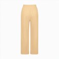 thumbnail image 5 of NOLDARES Girls Straight Wide Leg Track Pants Elastic Waist Casual Baggy Athletic Pants Loose Jogger Sweatpants(Yellow,14-15 Y), 5 of 5