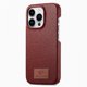thumbnail image 2 of Y5 For iPhone 16 Pro Case Litchi Texture Leather+TPU Slim Phone Cover - Jujube Apricot, 2 of 5