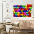 thumbnail image 5 of Elephant Stock Multicolored Geometric Boxes Wall Art - Horizontal Canvas Wall Art - Living Room Wall Decor - Abstract Canvas - Orange And Pink Decor - 12" x 8", 5 of 8