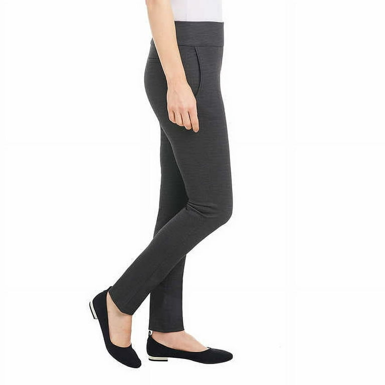 Dalia Women's Pull-On Ponte Pant with Built-in Tummy Control Panel